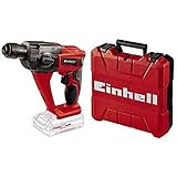 Einhell Akku Bohrhammer TE-HD 18 Li Solo Power X-Change (Lithium Ionen, 18 V, 1,2 J, Bohrleistung in Beton 12 mm) + Koffer E-Box S35 (für universelle Aufbewahrung von Werkzeug und Zubehör)